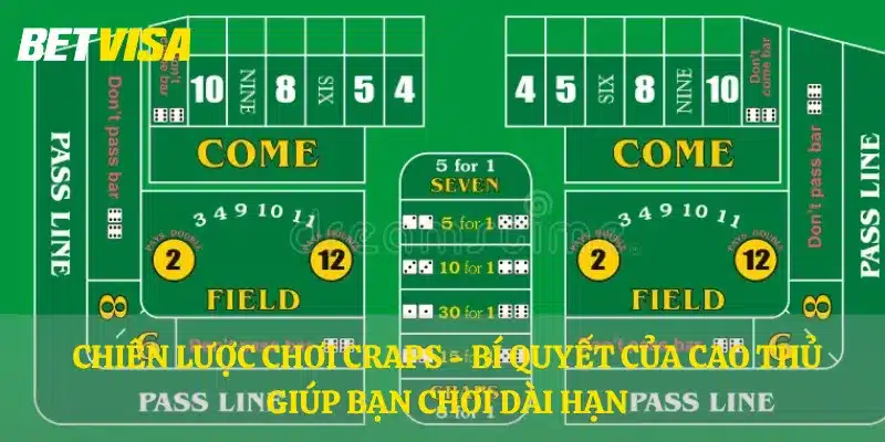 Chiến lược chơi Craps - Bí quyết của cao thủ giúp bạn chơi dài hạn